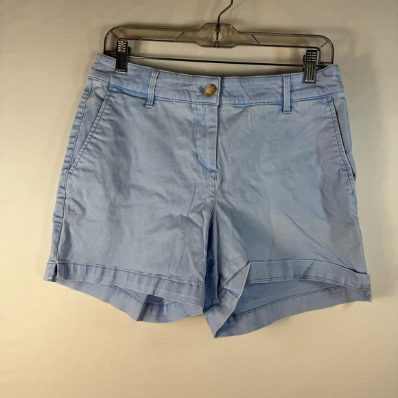 Tommy Bahama Pants - Tommy Bahama Womens Light Blue Chino Shorts Size 8 Cotton Tencel Blend Casual